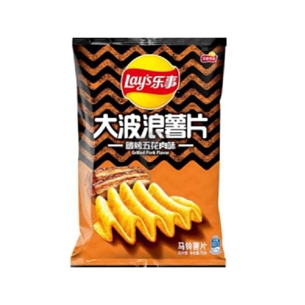 LAY'S Kartoffelchips gegrillter Schweinebauch 70g - MAOMAO