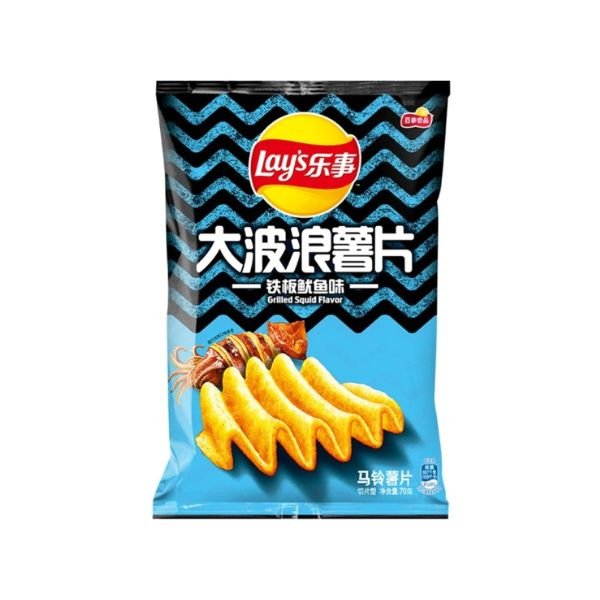 LAY'S Kartoffelchips gegrillter Tintenfisch 70g - MAOMAO