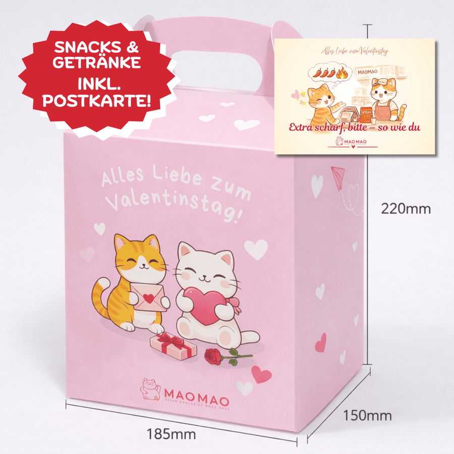 Limitiertes DIY Valentinstags - Set inkl. Postkarte „Extra scharf, bitte – so wie du“ - MAOMAO