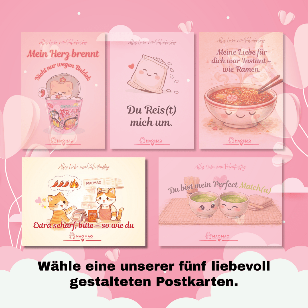 Limitiertes DIY Valentinstags - Set inkl. Postkarte „Extra scharf, bitte – so wie du“ - MAOMAO