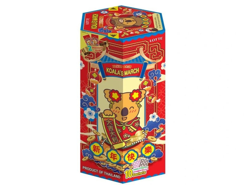 LOTTE Koala's March Biskuit Neujahrs Edition Schokolade & Erdbeere 195g