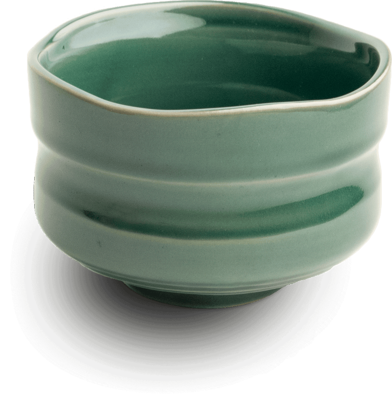 Matcha-Schale (Chawan) Grün 9,5 cm x 6 cm