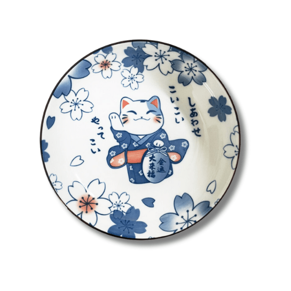 NF Glückskatze Keramikschale 20,2 cm – Design A - MAOMAO