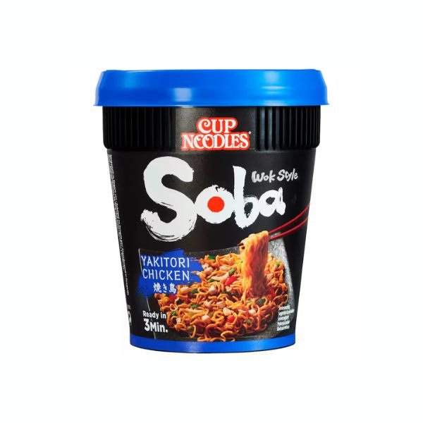 NISSIN Instant Cup Nudeln Soba Yakitori Hühnchen 89g - MAOMAO