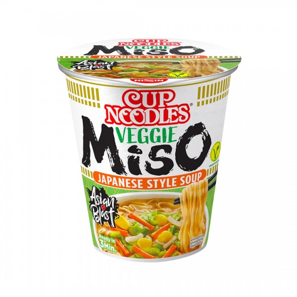 NISSIN Instant Cup Nudeln Veggie Miso 67g - MAOMAO