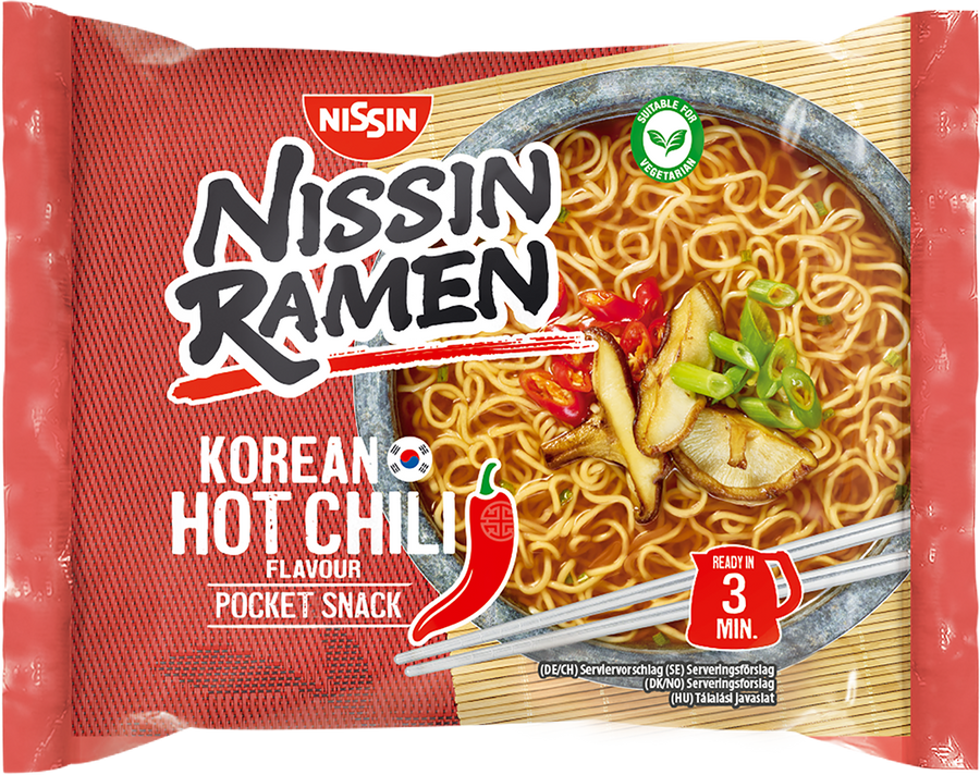 NISSIN Instant Ramen Koreanische scharfe Chili 65,2g - MAOMAO