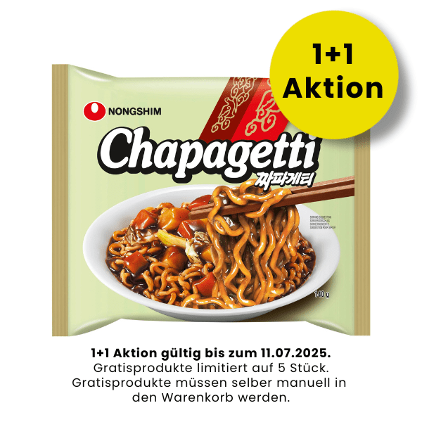 NONG SHIM Instant Nudeln Chapagetti 140g (1+1 Aktion, Gratisprodukte müssen selber in den Warenkorb gelegt werden) - MAOMAO
