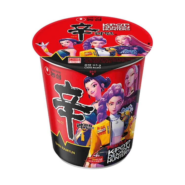 ONLY 1 CENT K-Pop Demon Hunters x NONG SHIM Instant Cup Noodles Shin Ramyun 68g - 3 pieces Max per order