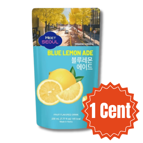 NUR 1 CENT MEET SEOUL Ade Beutelgetränke Blaue Lemonade 230ml - 3 Stück Max pro Bestellung - MAOMAO