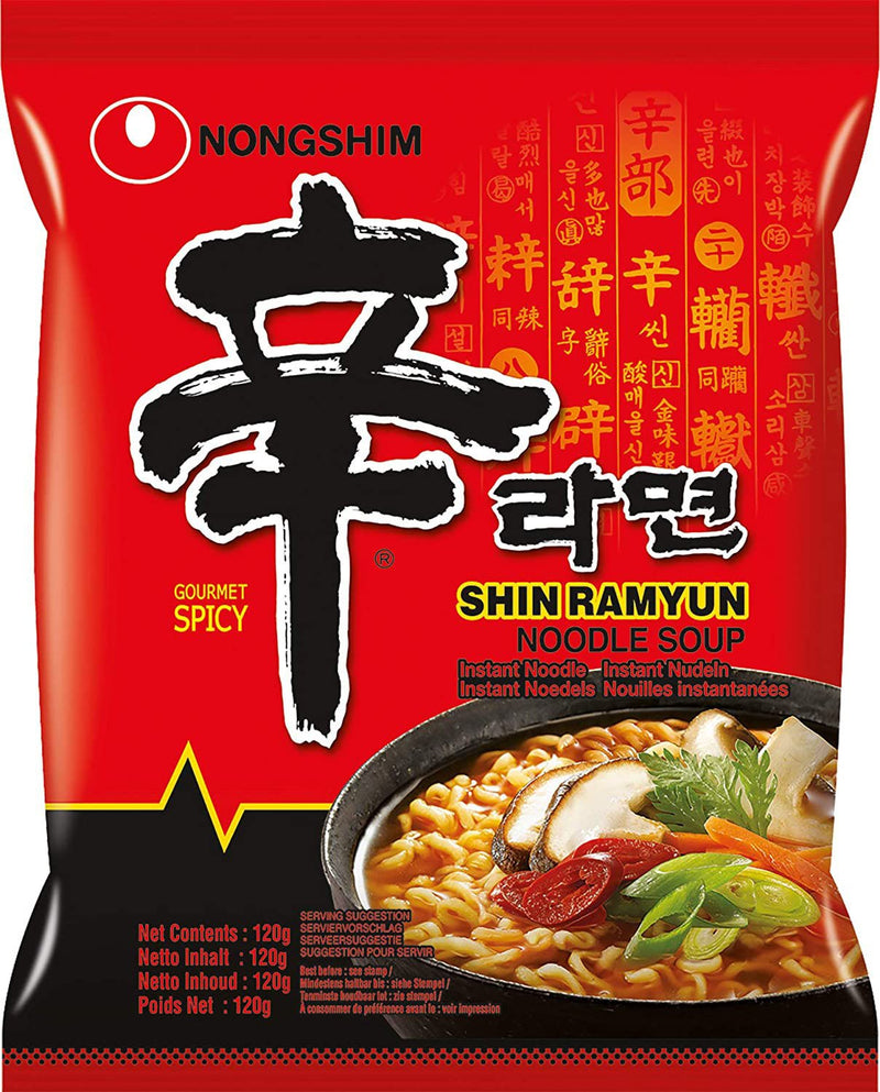 NUR 1 EURO NONG SHIM Instant Nudeln Shin Ramyun 120g- 3 Stück Max pro Bestellung