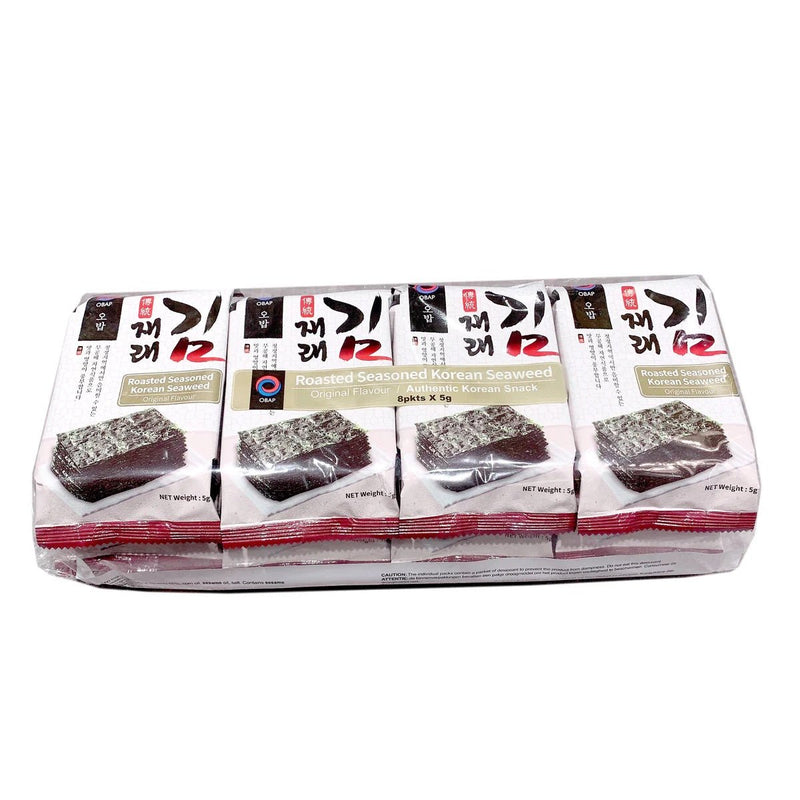 OBAP Roasted Seasoned Seaweed 40g (5g x 8)