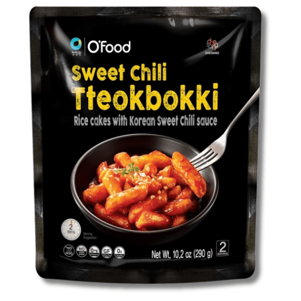 O'FOOD Tteokbokki mit Koreanischer Hähnchen - Soße 290g - MAOMAO