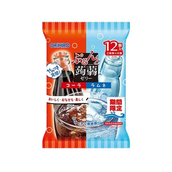 ORIHIRO Konjac Jelly Cola & Ramune 240g (12 Stück) - MAOMAO