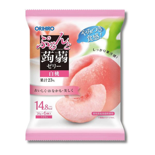 ORIHIRO 魔芋果冻 桃子味 120 克