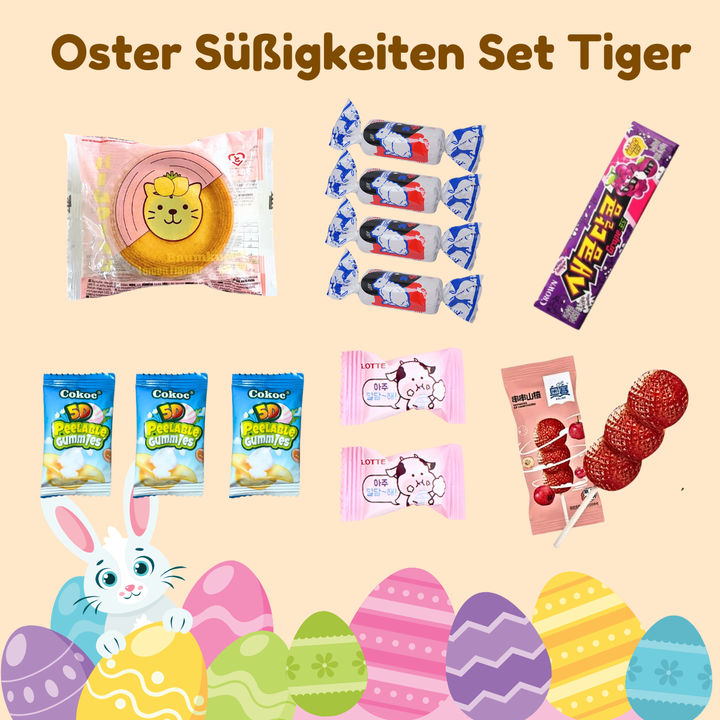 Oster Süßigkeiten Geschenkset mit Tigerbeutel - MAOMAO