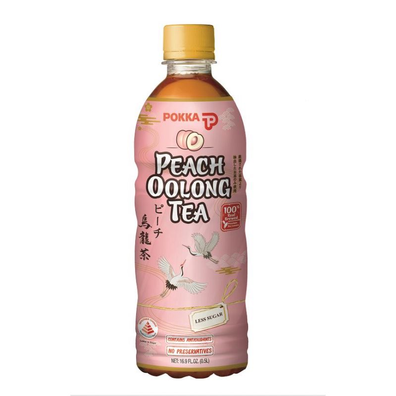 POKKA Peach Oolong Tea 500ml (DISPOSABLE BOTTLE)