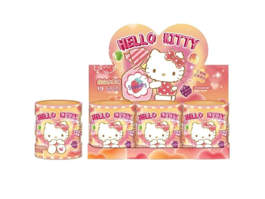 QI HELLO KITTY Erdbeer - Gummibonbons im Sparschwein 27g - MAOMAO