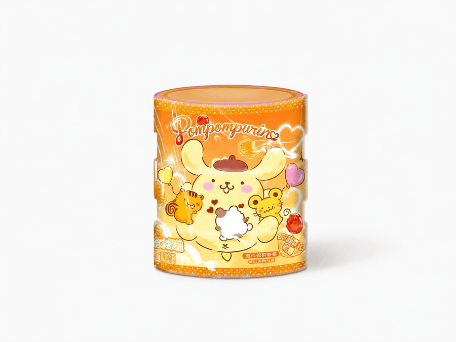 QI POMPOMPURIN Mango-Gummibonbons im Sparschwein 27g - MAOMAO