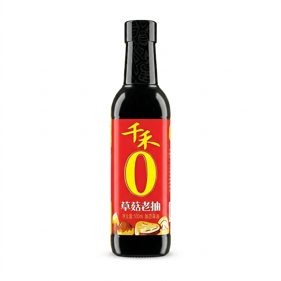 QIANHE Dunkle Sojasauce mit Strohpilzen 500ml - MAOMAO