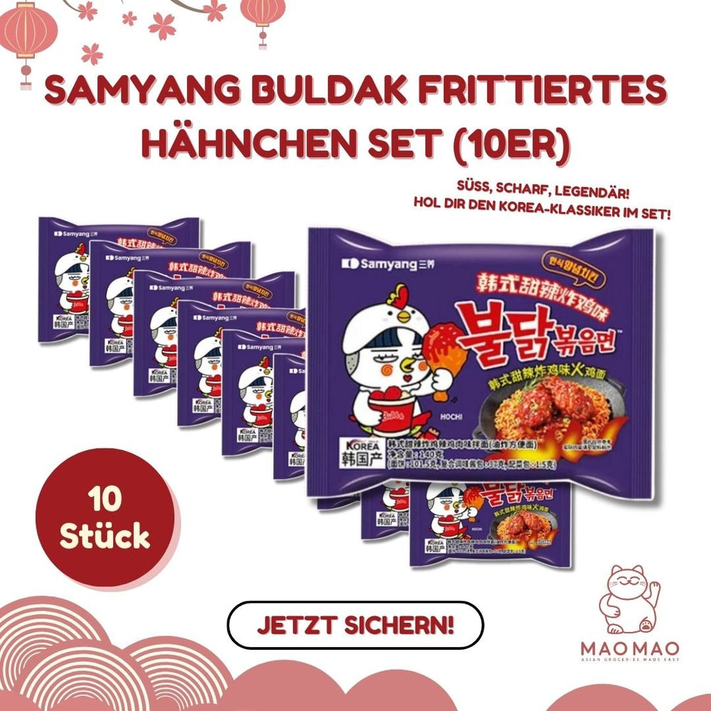 Samyang Buldak Frittiertes Hähnchen Set (10er) - MAOMAO