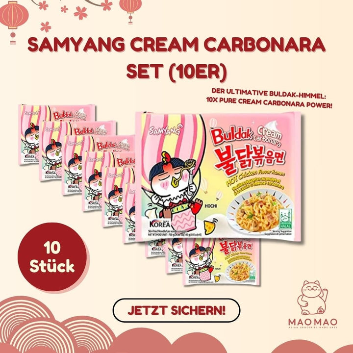 Samyang Cream Carbonara Set (10er) - MAOMAO