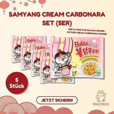 Samyang Cream Carbonara Set (5-pack)