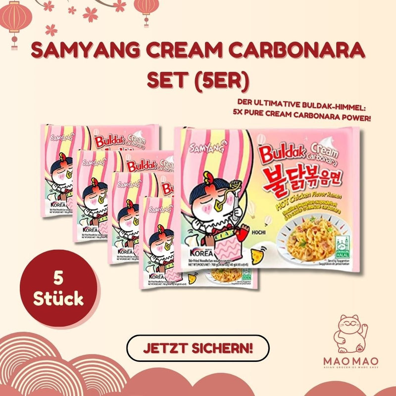 Samyang Cream Carbonara Set (5-pack)