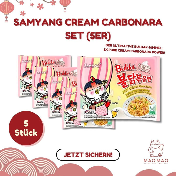 Samyang Cream Carbonara Set (5er) - MAOMAO