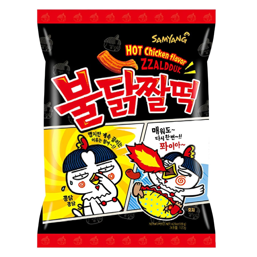 SAMYANG Hot Chicken Zzaldduck Snack (Topokki Form) 120g - MAOMAO