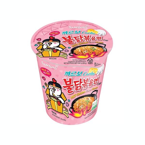 SAMYANG Instant Nudel Schüssel Hot Chicken Carbonara 80g - MAOMAO