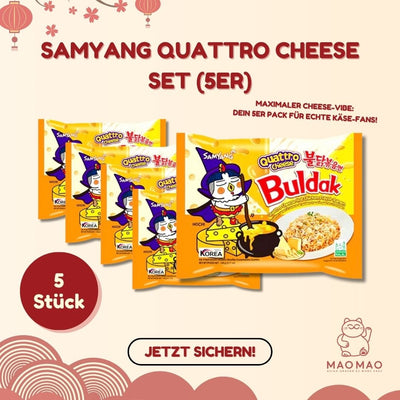 Samyang Quattro Cheese Set (5-Pack)
