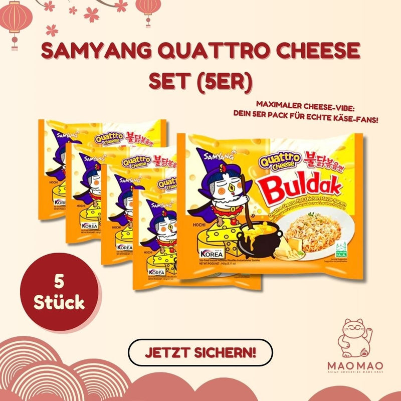 Samyang Quattro Cheese Set (5-Pack)