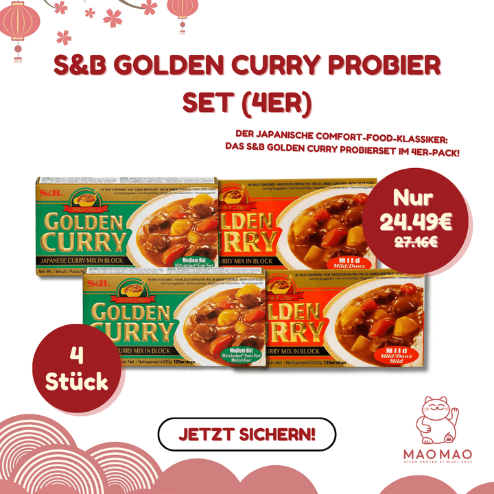 S&B Golden Curry Probier Set (4er) - MAOMAO