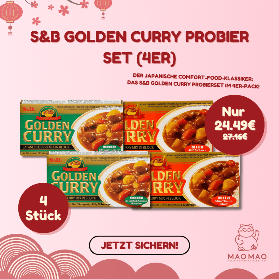 S&B Golden Curry Probier Set (4er) - MAOMAO