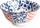 Schale Botanica Rot-Blau Muster 16 cm x 7,5 cm Bild 1