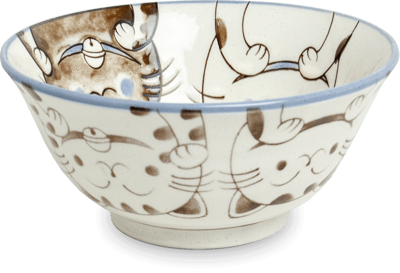 Schalen Drei Katzen Blau 15 cm x 7 cm