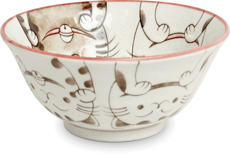 Schalen Drei Katzen Rot 15 cm x 7 cm