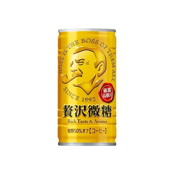 SUNTORY Boss Kaffee Weniger Zucker 185ml (EINWEG) - MAOMAO