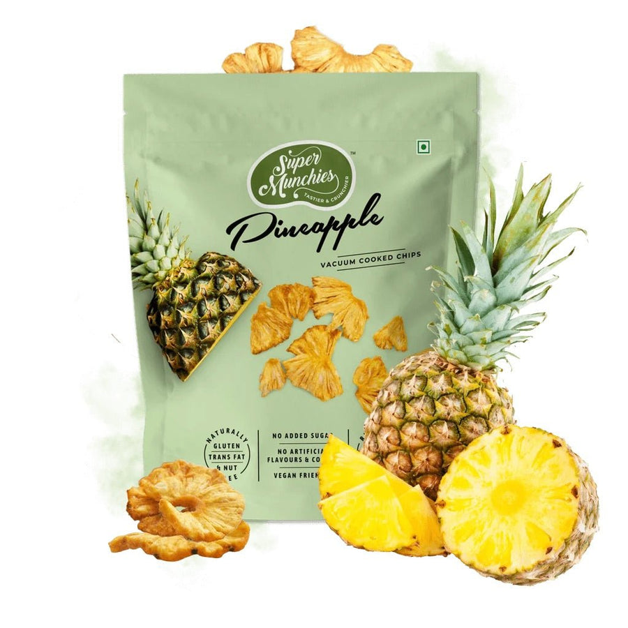 SUPER MUNCHIES Vegane Ananaschips 50g - MAOMAO