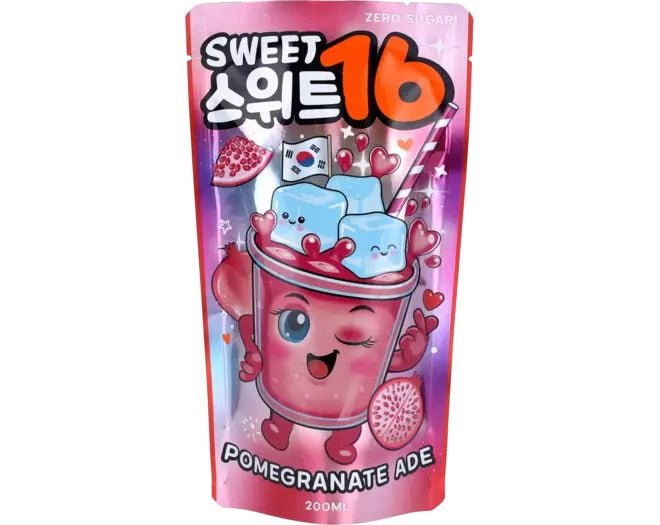 SWEET16 Ade Beutelgetränke Granatapfel Zuckerfrei 200ml - MAOMAO