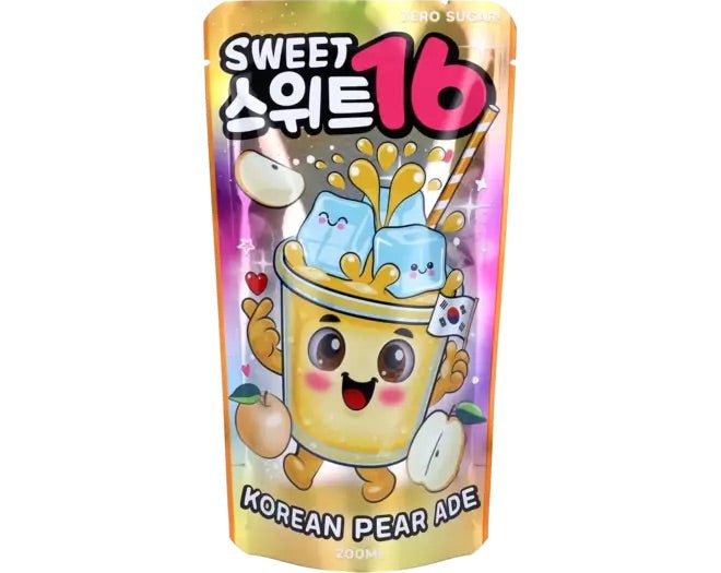 SWEET16 Ade Beutelgetränke Koreanische Birne Zuckerfrei 200ml - MAOMAO