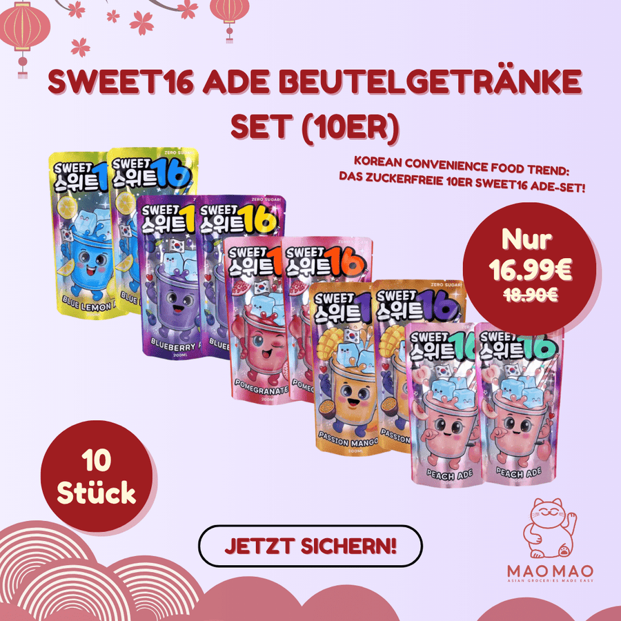 Sweet16 Ade Beutelgetränke Set (10er) - MAOMAO