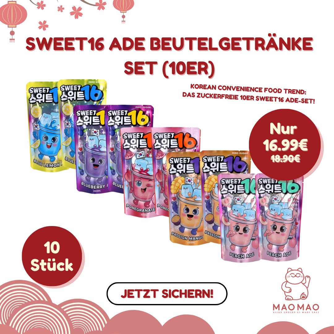 Sweet16 Ade Beutelgetränke Set (10er) - MAOMAO