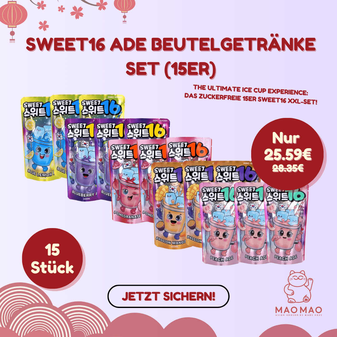 Sweet16 Ade Beutelgetränke Set (15er) - MAOMAO