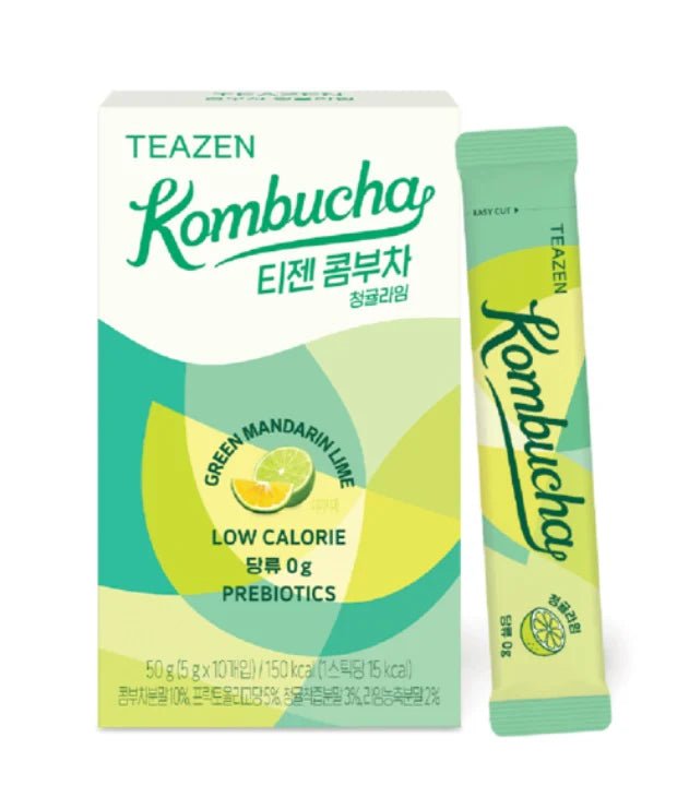 TEAZEN Kombucha Stick Mandarine Limette 50g (10×5g) - MAOMAO