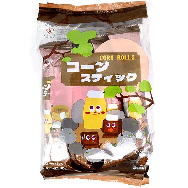 TOKIMEKI Maisrollen Schokoladengeschmack 90g (9 Stück) - MAOMAO