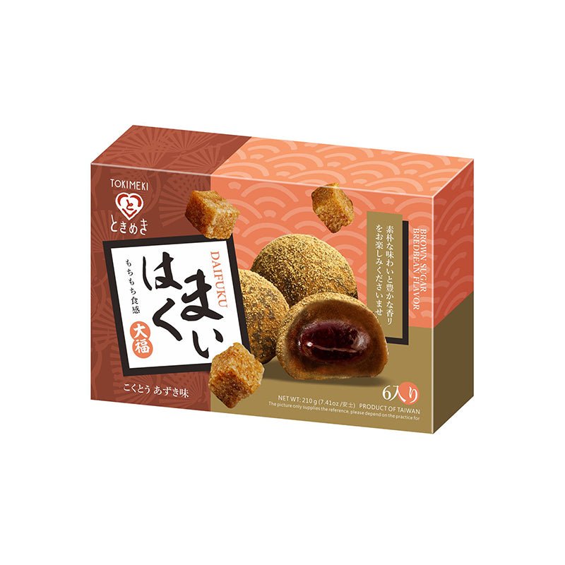 TOKIMEKI Mochi Schwarzer Zucker Rote Bohne 210g