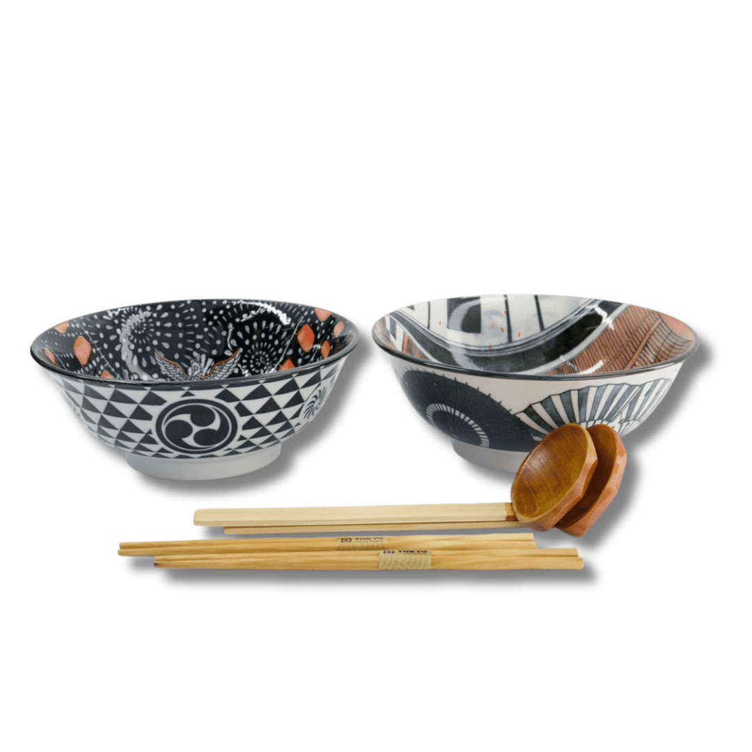TOKYO DESIGN STUDIO Asakusa 6 - teiliges Ramen Geschenkset 20,5x8 cm / 1,25 l - MAOMAO