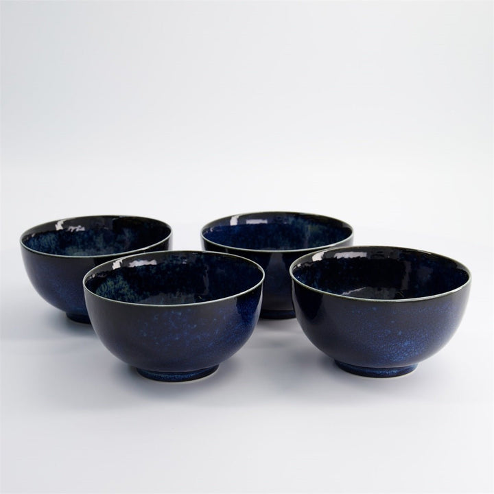 TOKYO DESIGN STUDIO Gemischtes Schüssel Geschenkset in Kobaltblau (4 Schüsseln) - MAOMAO