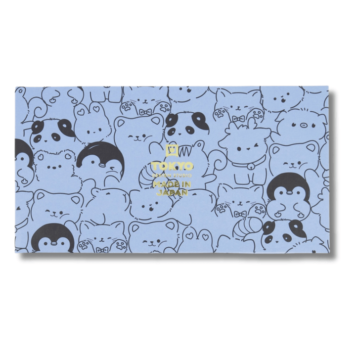 TOKYO DESIGN STUDIO Kawaii Animals Tayo Bowl Geschenkset 2 Stück mit Essstäbchen – 15,2x6,7 cm / 500 ml – Blau/Rosa - MAOMAO